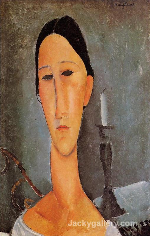 Portrait of Anna Zborowska by Amedeo Modigliani paintings reproduction